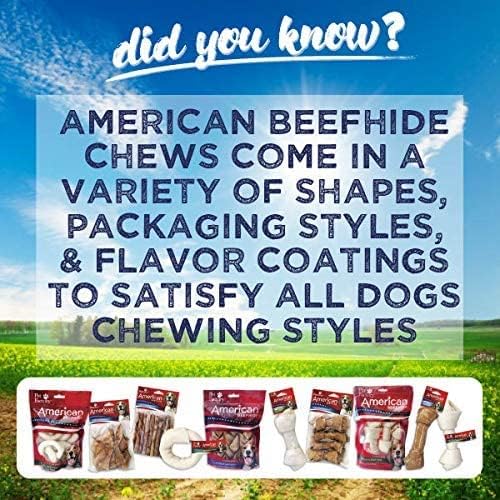 Pet Factory American Beefhide 6" Braided Sticks Dog Chew Treats - Natural Flavor, 14 Count/1 Pack