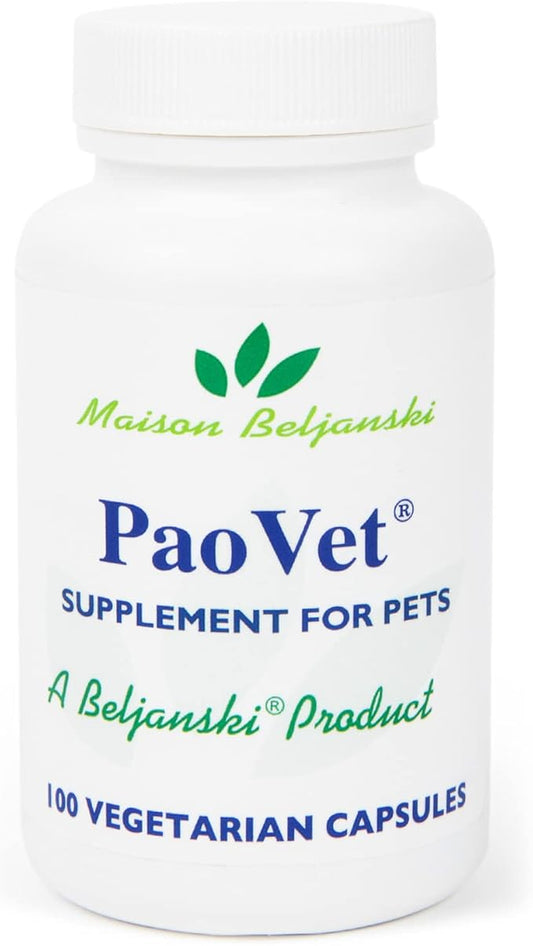 Beljanski® Product - PaoVet® - Pao Pereira Immune Support Pet Supplement - 100 Capsules
