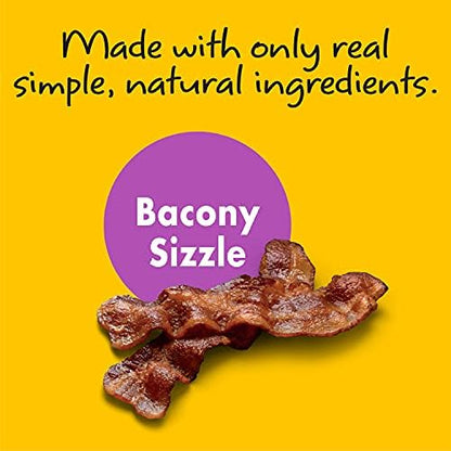 5-Inch Dog Chew Braids, Made in The USA, All Natural Rawhide-Free Highly-Digestible Treats, Bacony Sizzle - 14 Count