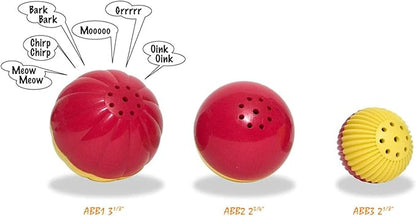 Pet Qwerks Animal Sounds Babble Ball - Interactive Chew Dog Toy - Large