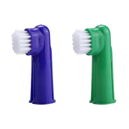 Pet Dog Cat Toothbrush Toothpaste Set Dog Soft Toothbrush Vanilla Flavored Toothpaste Dental Care Tool for Reduces Tartar Buildup with Dual Headed Toothbrush Finger BrushToothpaste