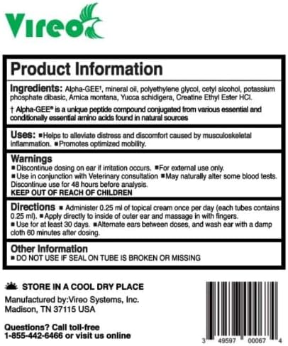 FELINE ACTIV® Mobility Supplement – Fast Relief from Activity Induced Pain & Inflammation for Cats - 30 ct