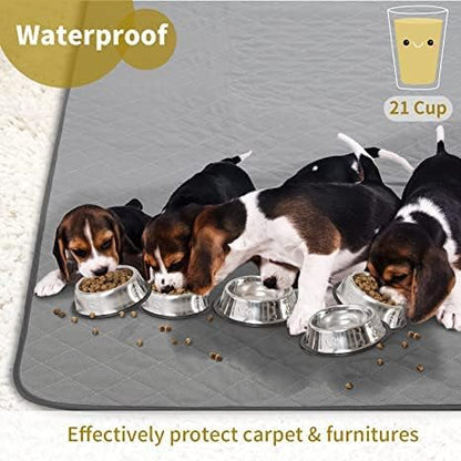 Washable Puppy Dog Pee Pad, 72" X72" Extra Large, Waterproof Whelping Training Pet Mat for Playpen, Crate, Potty, Floor, Bed, Sofa and Trunk, Reusable Pee Pads for Dogs, Cats, Bunny