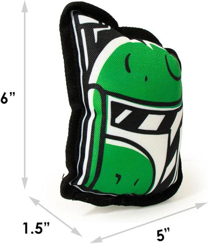 Buckle-Down Dog Toy, Star Wars, Ballistic Squeaker Boba Fett Head 5.0" x 6.0"