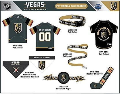 Pets First NHL Las Vegas Golden Knights Tee Shirt for Dogs & Cats, Medium. - are You A Hockey Fan? Let Your Pet Be an NHL Fan Too!