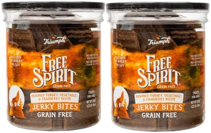 Triumph Dog Turkey, Pea, & Berry Grain Free Jerky, 2 Pack(24 oz) RCVNM2