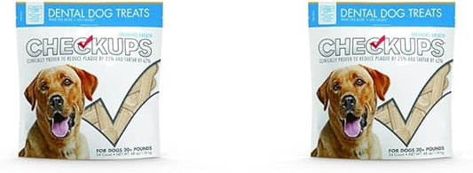 Checkups Dental Dog Treats, 24 Treats - 48 oz. (Pack of 2)