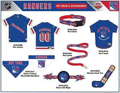 Pets First NHL NEW YORK RANGERS LEASH for DOGS & CATS, Medium. - Walk Cute & Stylish! The Ultimate HOCKEY FAN Leash!, Medium (4 Ft Long x 0.62 in Width)