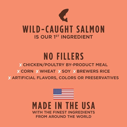 Real Salmon & Brown Rice Recipe Natural Dry Dog Food, 24 lb. Bag