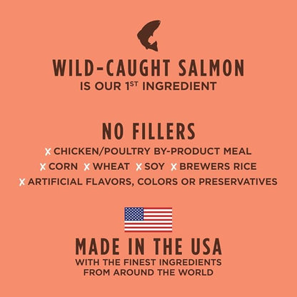 Real Salmon & Brown Rice Recipe Natural Dry Dog Food, 24 lb. Bag