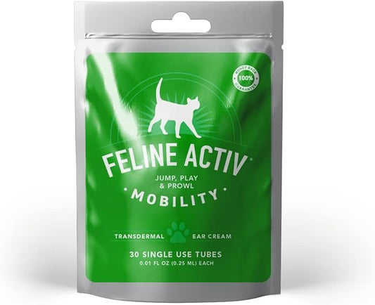 FELINE ACTIV® Mobility Supplement – Fast Relief from Activity Induced Pain & Inflammation for Cats - 30 ct