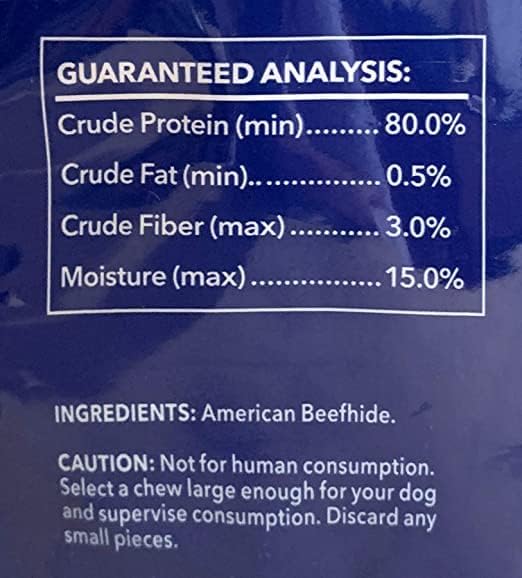 Pet Factory 100% Made in USA Beefhide 7" Braided Sticks Dog Chew Treats - Natural Flavor, 6 Count/1 Pack