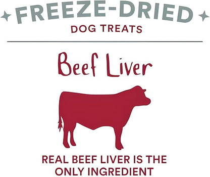 Fully Natural Organic Freeze Dried Dog/Cat Treats Food Toppers Single Ingredient, USA Made, Healthy, High Value, Gluten Grain Free, High Protein, Diabetic Friendly (1, Beef)
