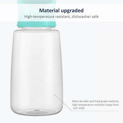WePet Portable Dog Water Bottle with Food Container, 25 OZ + 6 OZ, Leak Proof Puppy Water Dispenser with Drinking Feeder for Pets Outdoor Walking, Hiking, Travel, Food Grade Plastic
