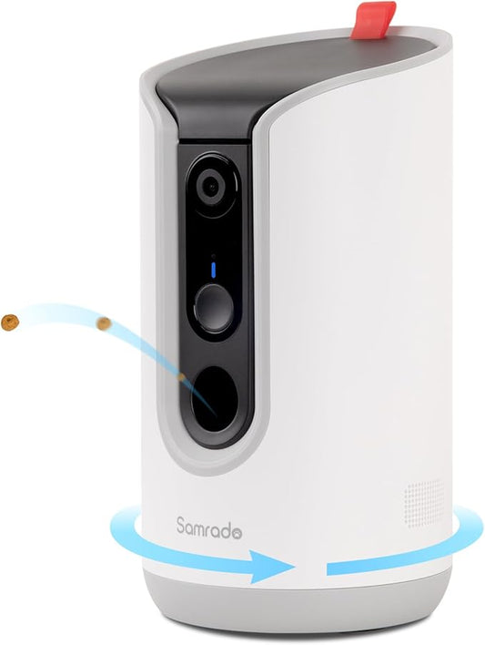 2K Pet Camera with Phone App - 360° View, 5G & 2.4G WiFi Two-Way Audio Dog Camera with Treat Dispenser Security Pet Camera for Dogs Remote Pet Monitoring