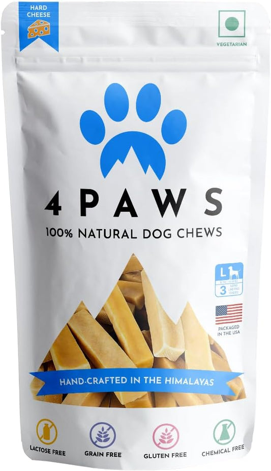 100% Natural Himalayan Yak Cheese Dog Chews, Long-Lasting Dog Treats, Lactose Free, Gluten Free | 5 Count (Small)