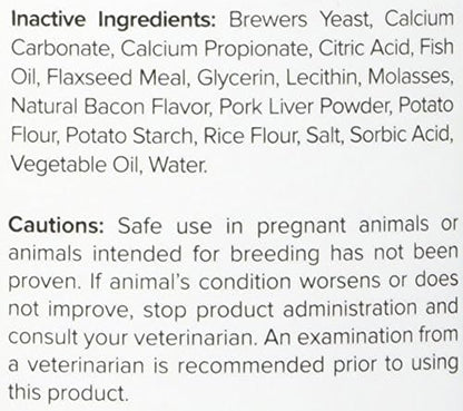 Dog Hip and Joint Support Supplement Soft Chews with Resveratrol and Hyaluronic Acid, Mobility Bites Chewables, Bacon Flavor, Large Breed