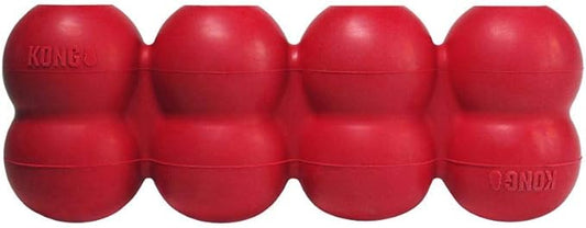 KONG Goodie Ribbon - Stuffable Natural Rubber Dog Toy - with Four Fillable Goodie Grippers for Enrichment Play - Bone-Shaped Chew Toy - for Small Dogs