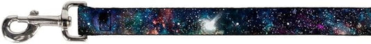 Buckle-Down Pet Leash - Galaxy Collage - 6 Feet Long - 1.5" Wide