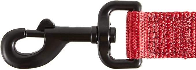 KONG Comfort Ultra Durable Traffic Padded Handle Hands Free Quick Control Leash 6' (Red)