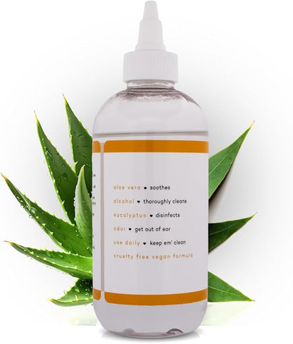 Buddy's Best, Dog Ear Cleaner Solution - for Pet and Puppy Ear Wax Cleaning - Anti Itch for Dogs Ears - 8oz, 240ml Dog Ear Cleaners