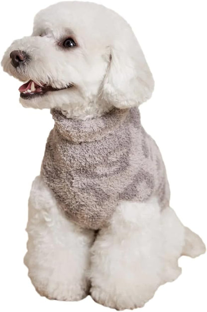 Barefoot Dreams CozyChic BITW Pet Sweater, Dog Clothes, Dog Sweater, Dog Accessories, in The Wild, Linen/Warm Gray, XL