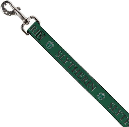 Dog Leash Harry Potter Slytherin Crest Green Black 6 Feet Long 1.5 Inch Wide