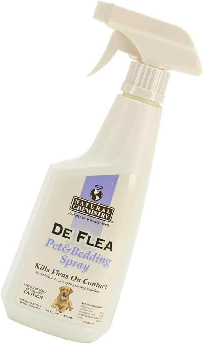 Natural Chemistry De Flea Pet and Petting Spray - 16.9 fl oz
