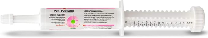 Vetoquinol Pro-Pectalin Oral Paste for Dogs & Cats – Chicken Flavor – Helps Reduce Occasional Loose Stool & Diarrhea, Balance Gut pH, Support Normal Digestion & Intestinal Flora