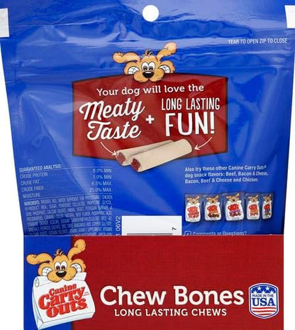 Canine Carry Outs Chew Bones Beef Flavor Dog Snacks, 2.8 oz