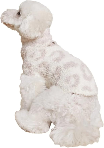 Barefoot Dreams CozyChic BITW Pet Sweater, Dog Clothes, Dog Sweater, Dog Accessories, in The Wild, Cream/Stone, XL