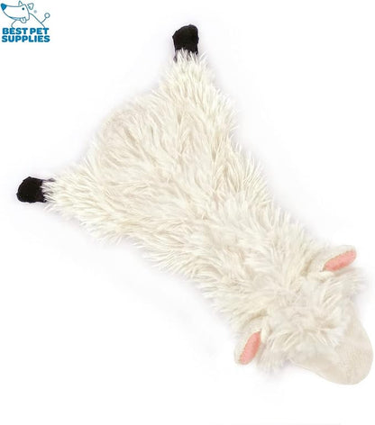 Best Pet Supplies Stuffing Free Squeaky Dog Toys for Small Dogs, Medium Dogs, and Large Dogs, Durable, Best Dog Chew Toy for Teething Puppy, Indoor Play - Sheep, Small