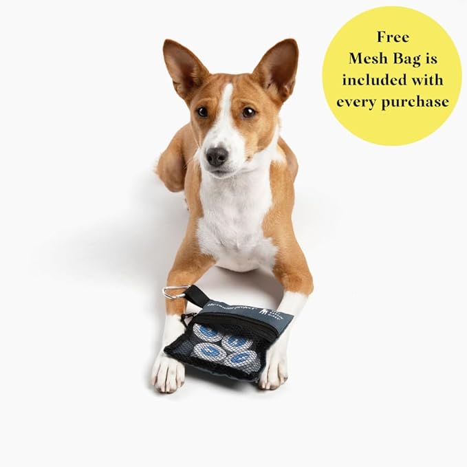 Best BARKIN' Wipes with Free Mesh Bag, Dog Wipes for Paws Ears and Butt, Micellar Aloe Scented Travel Friendly Puppy Wipes (12-Pack)