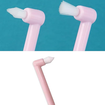 8PCS Cat & Dog Toothbrush Kit, 360 Degree Silicone Pet Toothbrush，Silicone Dog Finger Toothbrush，Double Head Toothbrush，Soft Cat Toothbrush Easily Clean Teeth Dirt