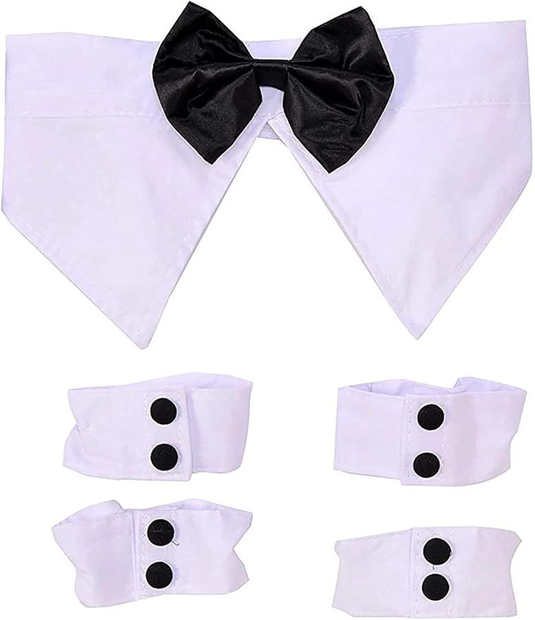 Rubie's Bowtie and Cuff Set Pet Accessories, Medium/Large