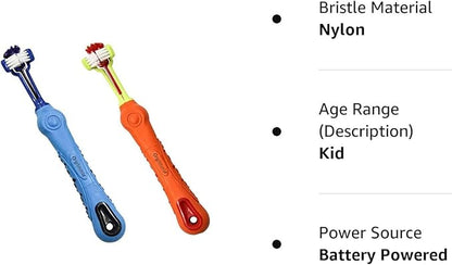 Orgrimmar 2 PCS 3-Sided Pet Toothbrush Dog Toothbrush Removing Bad Breath Tartar Cleaning Mouth Pet Dental Care Cat Cleaning Mouth