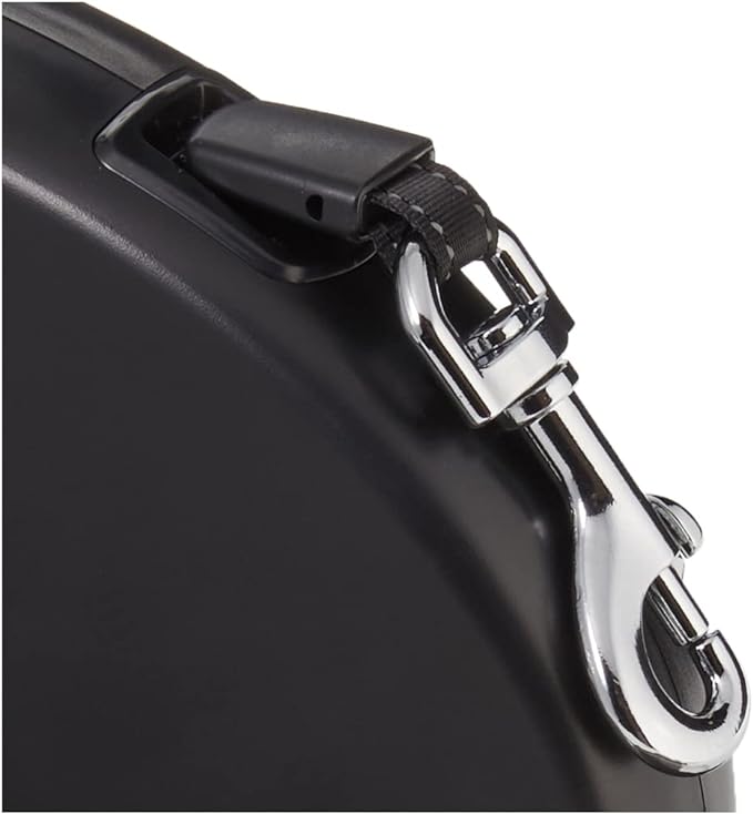 Amazon Basics Retractable Dog Leash, Large - 24ft, Black