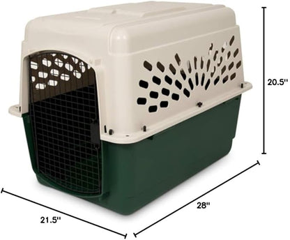 Petmate Ruffmaxx Dog Kennel Pet Carrier & Crate 28" (20-30 Lb), Outdoor and Indoor for Large, Medium, and Small Dogs - Made from Durable Recycled Material w/ 360-Degree Ventilation, Made in USA