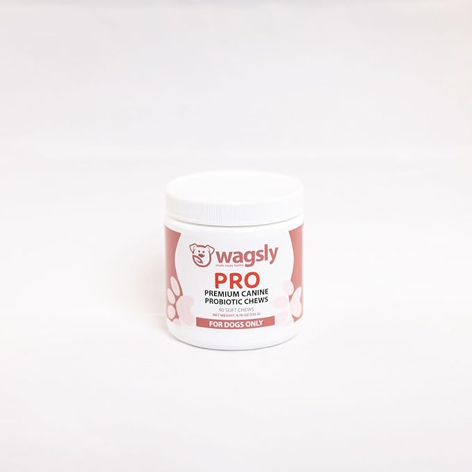 PRO – Daily Probiotic for Dogs Digestive Health - Bacillus Coagulans, Digestive Enzymes, Immune Support, Diarrhea & Bowel Relief, Natural Duck Flavor - 90 Count - Dog Gut Health Supplement