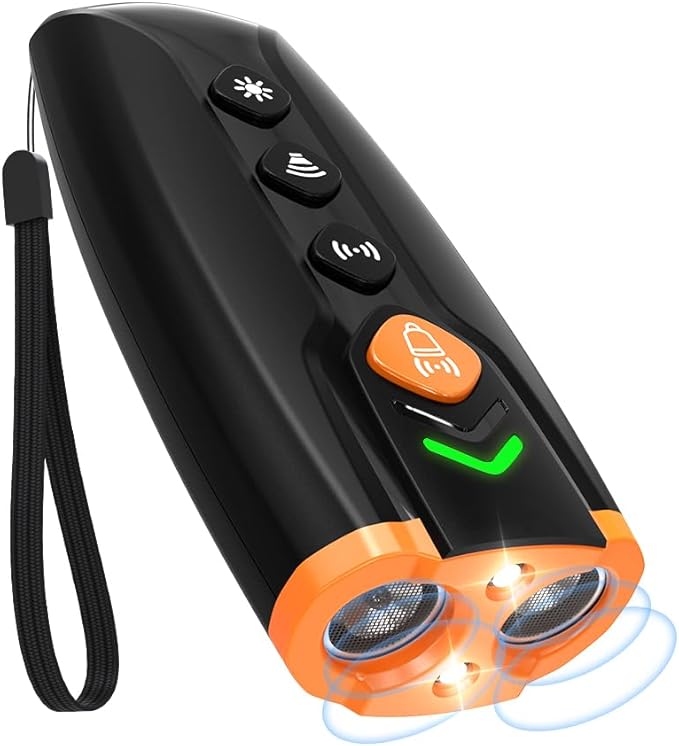 2024 Ultrasonic Dog Bark Control Device - Gently Corrects Unwanted Behavior | Simple, Non-Confrontational Solution | Effective Long-Range Ultrasonic Technology | Alternative to Bark Collars