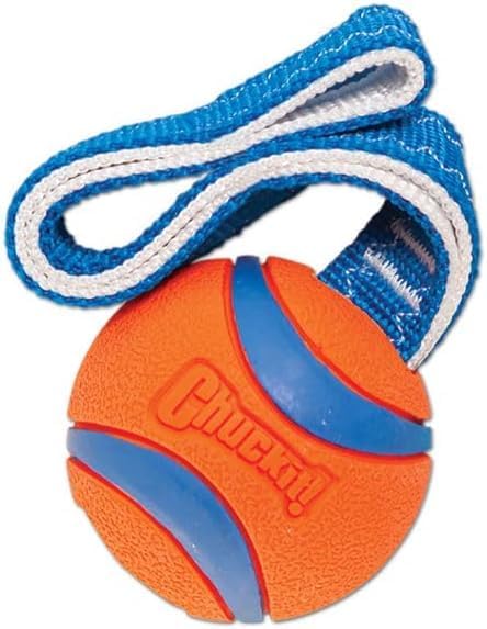 Chuckit Ultra Tug Dog Toy, Small Fetch and Dog Ball Tug Toy for Dogs 0-20 Pounds