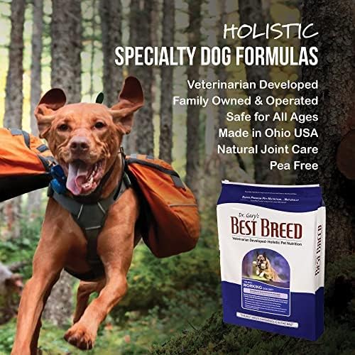 Best Breed Dr. Gary's Working Dog Diet Made in USA [Natural High Calorie Dry Dog Food] - 28lbs, Dark Brown (7-22301-88075-3), 28 lbs.