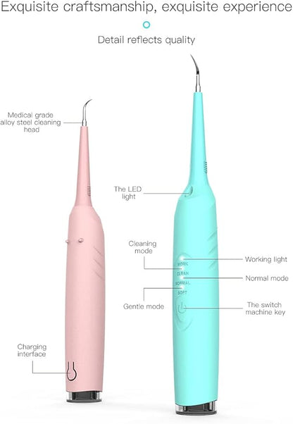 Plaque Remover for Teeth, Pet Electric Toothbrush Cleaner Teeth Cleaning Kit for Tartar and Stains Suitable for Dogs and Cats