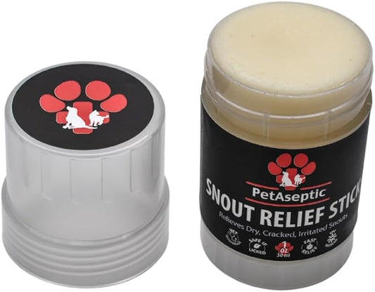 Snout Relief Stick for Dogs | Moisturizes Dry, Cracked Snouts, & Soothes Irritated Snouts | Naturally Provides Protection from Sun & Hot/Cold Weather | Convenient Travel Stick | 1oz Stick