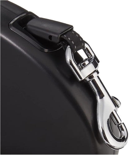 Amazon Basics Retractable Dog Leash, Medium - 16ft, Black