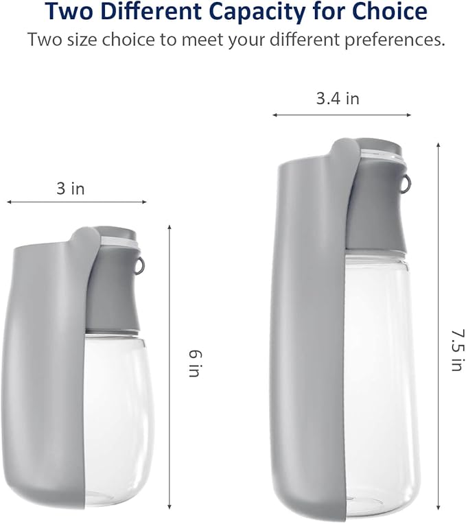 WePet Foldable Portable Dog Water Bottle Puppy Water Dispenser with Drinking Feeder, 12 OZ, High-temperature Resistant Leak Proof for Pets Outdoor Walking, Hiking, Travel, Food Grade Plastic BPA Free