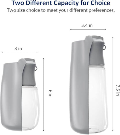 WePet Foldable Portable Dog Water Bottle Puppy Water Dispenser with Drinking Feeder, 12 OZ, High-temperature Resistant Leak Proof for Pets Outdoor Walking, Hiking, Travel, Food Grade Plastic BPA Free