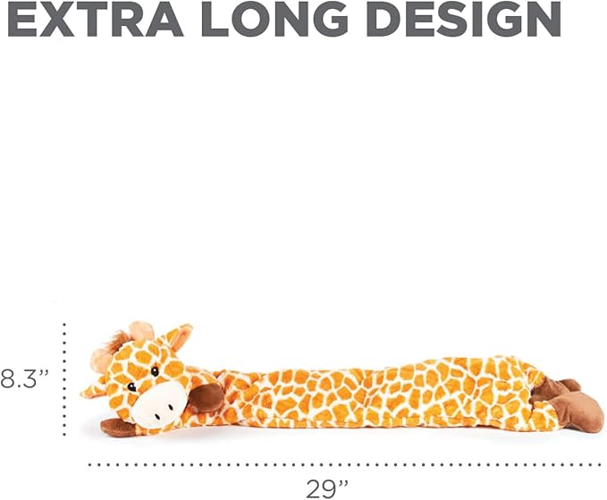 Outward Hound Longidues Giraffe Plush & Squeaky Dog Tug Toy