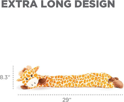 Outward Hound Longidues Giraffe Plush & Squeaky Dog Tug Toy