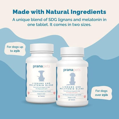 Lignans for Dogs Naturally Aids in Relieving Symptoms of Cushing’s in Dogs Over 25 lb by Prana Pets